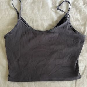 Athleta ribbed yoga crop top , size S